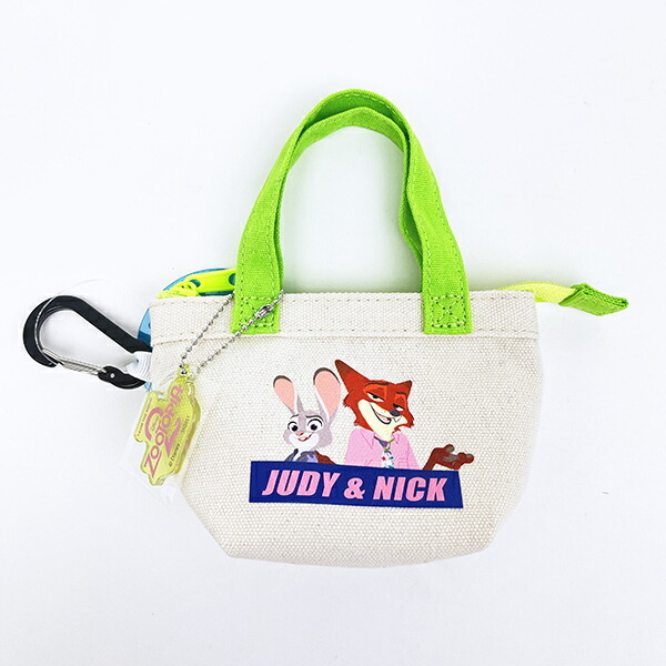 ディズニー ズートピア ニック＆ジュディ カラビナ付きミニバッグ