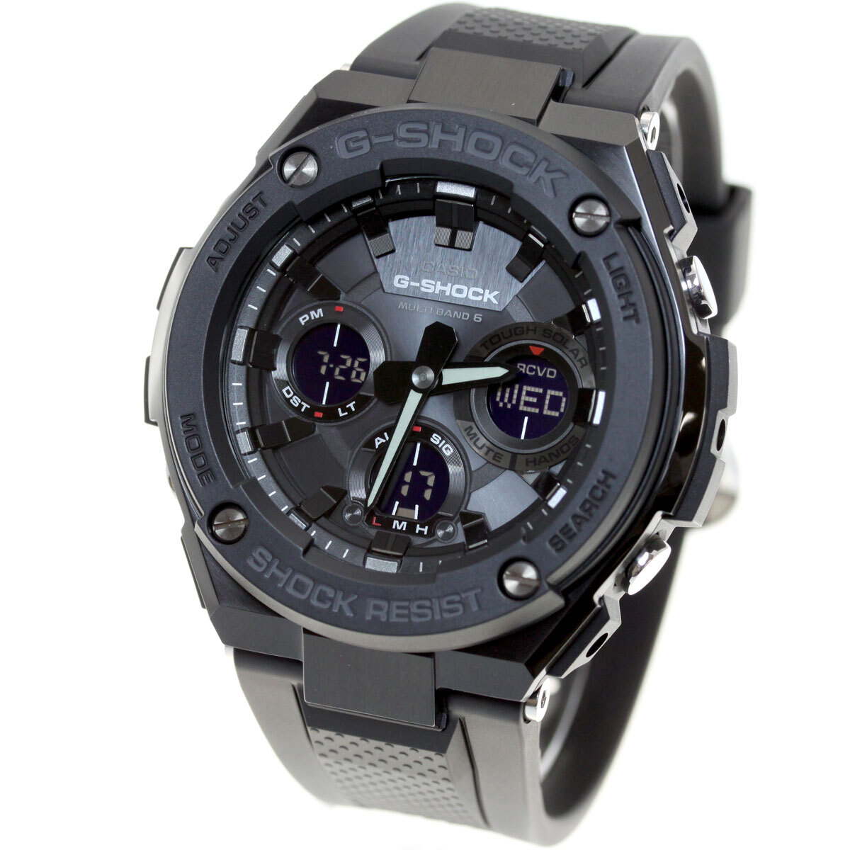 G-SHOCK 電波 ソーラー 電波時計 ブラック G-STEEL カシオ Gショック G