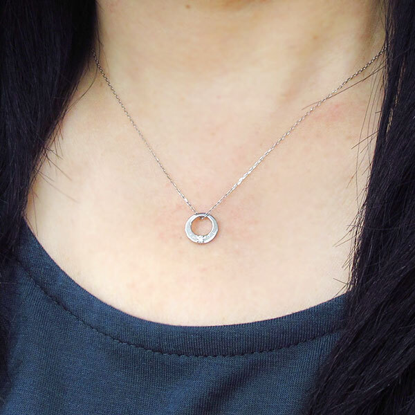 ベビーリング K18 メモリアル 誕生石 ネックレス ベビー 指輪 赤ちゃん