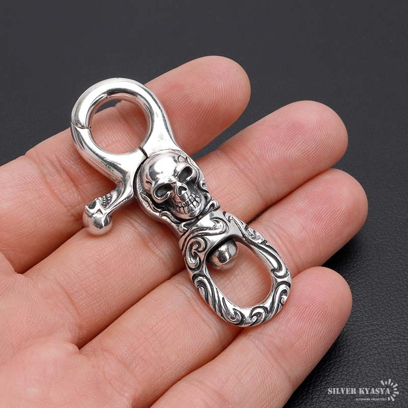 kmrii キーホルダー ケムリ キーチェーン 白系 y2k 00s スカル kmrii