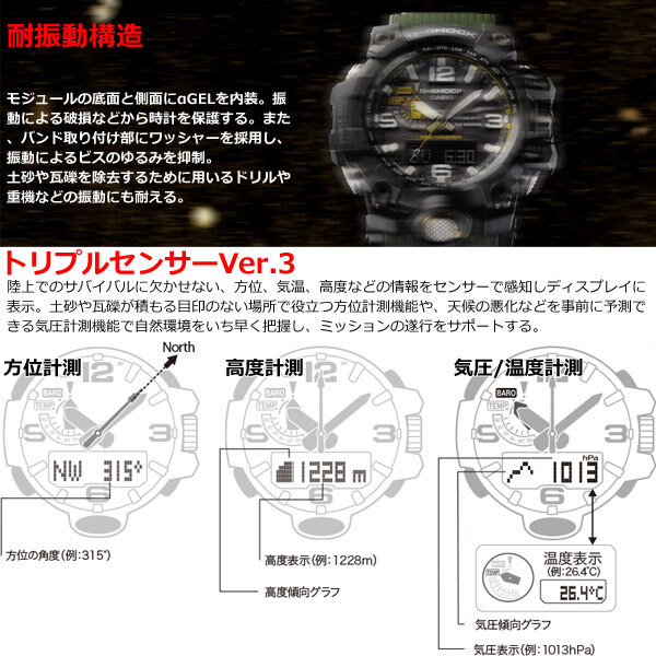 G-SHOCK 電波 ソーラー 電波時計 MUDMASTER カシオ Gショック マッド