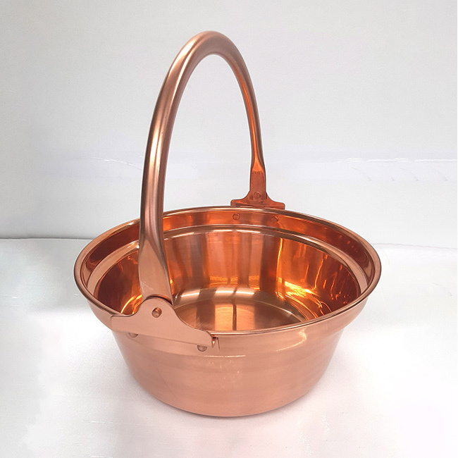 純銅製 山菜鍋 30cm[燕三条製 銅製 銅鍋 銅製品 純銅 銅 鍋 5 リットル