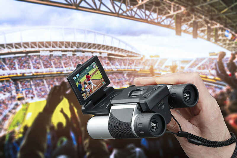 液晶付 録画ができる双眼鏡DX 高画質 ビデオ解像度2.5K 光学ズーム10