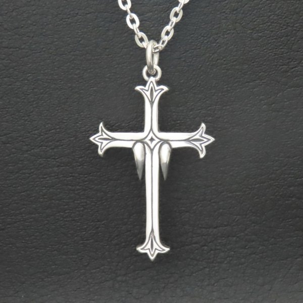 クロスネックレス シルバー925 【刻印無料】 十字架 クロス ネックレス