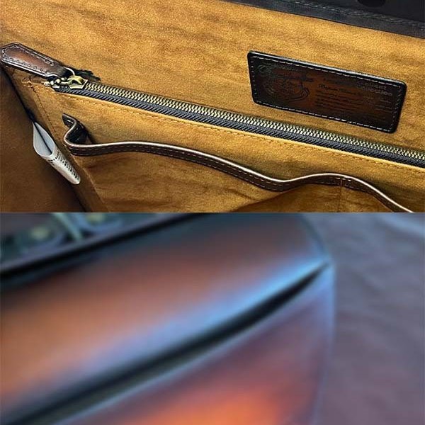 ダレスバッグ ビジネスバッグ 牛革 レザー メンズ A4ファイル 横型 鍵