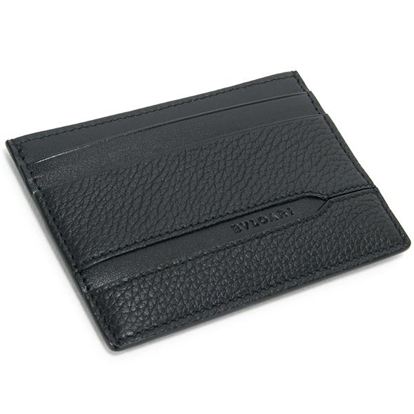 名入れ】 ブルガリ 名刺入れ メンズ ブランド 本革 bvlgari カード