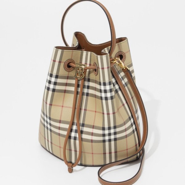 バーバリー BURBERRY LL SM DRAWSTRING BUCKET DFC 8096289 A9534