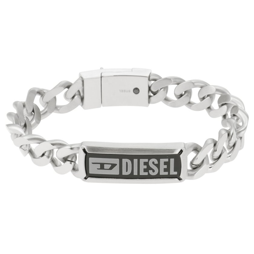ディーゼル DIESEL ロゴID プレート チェーン ブレスレット DX1243040