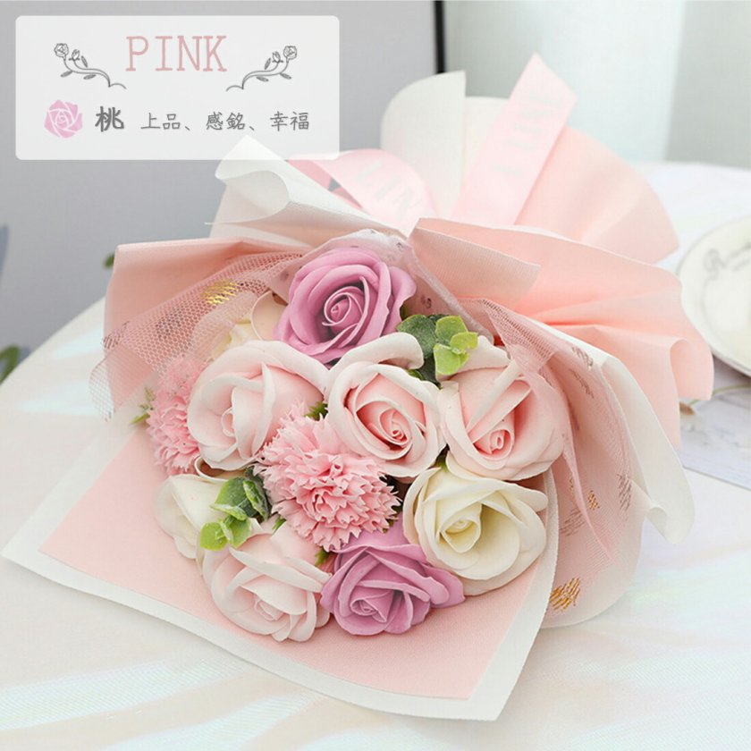 ソープフラワー 母の日 プレゼント 花束 薔薇 カーネーション シャボン