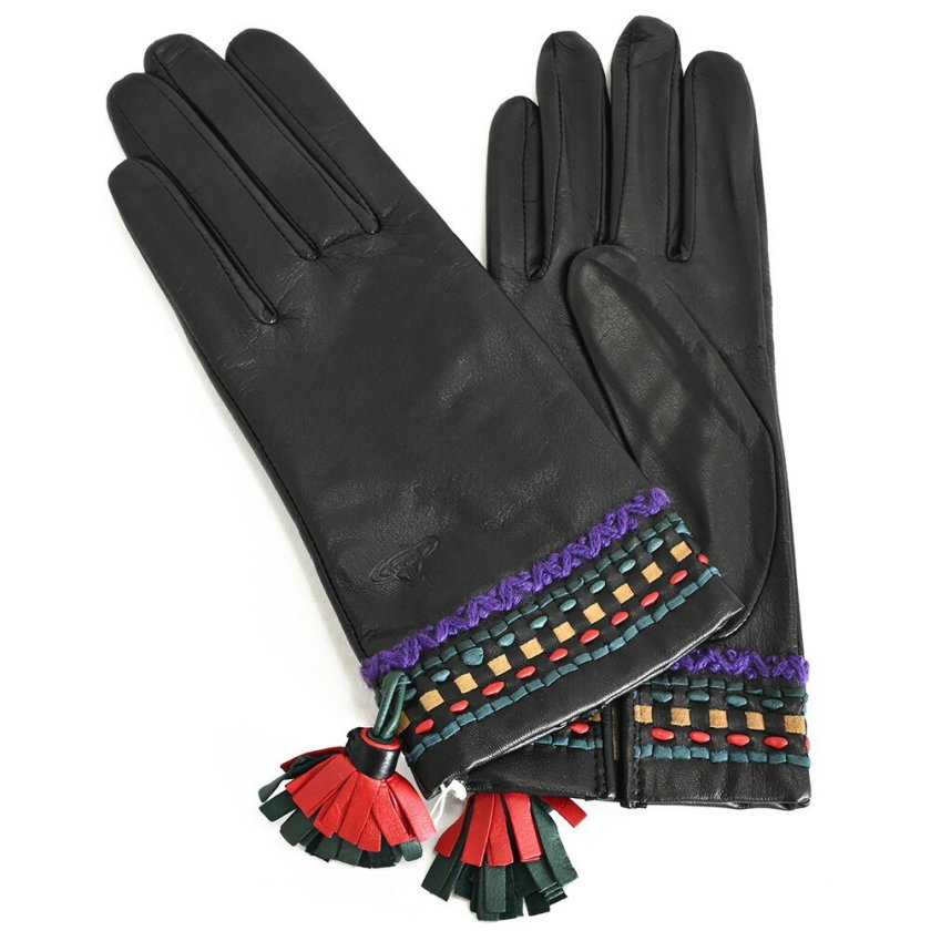 ヴィヴィアンウエストウッド 手袋 黒(ブラック) Vivienne Westwood