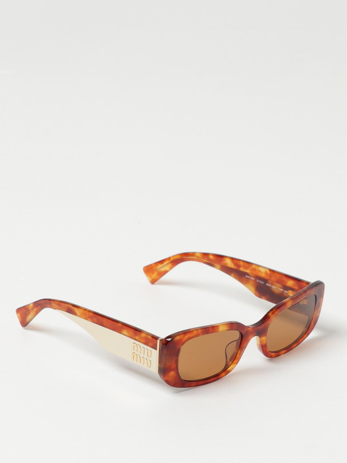 Miu Miu サングラス レディース - ブラウン | 08YS | GIGLIO.COM