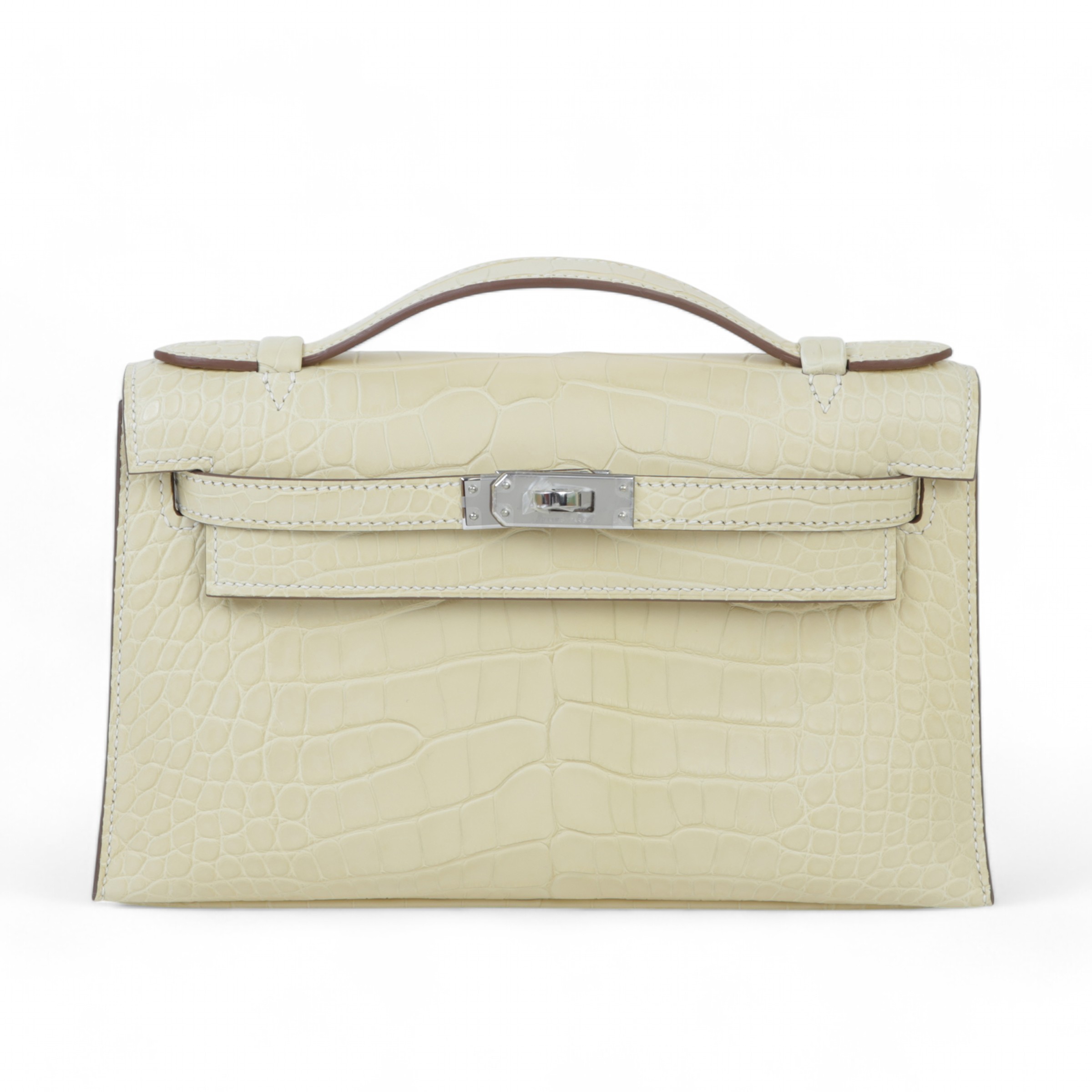 ランク N 新品 HERMÈS エルメス ポシェットケリー バニラ (Y1