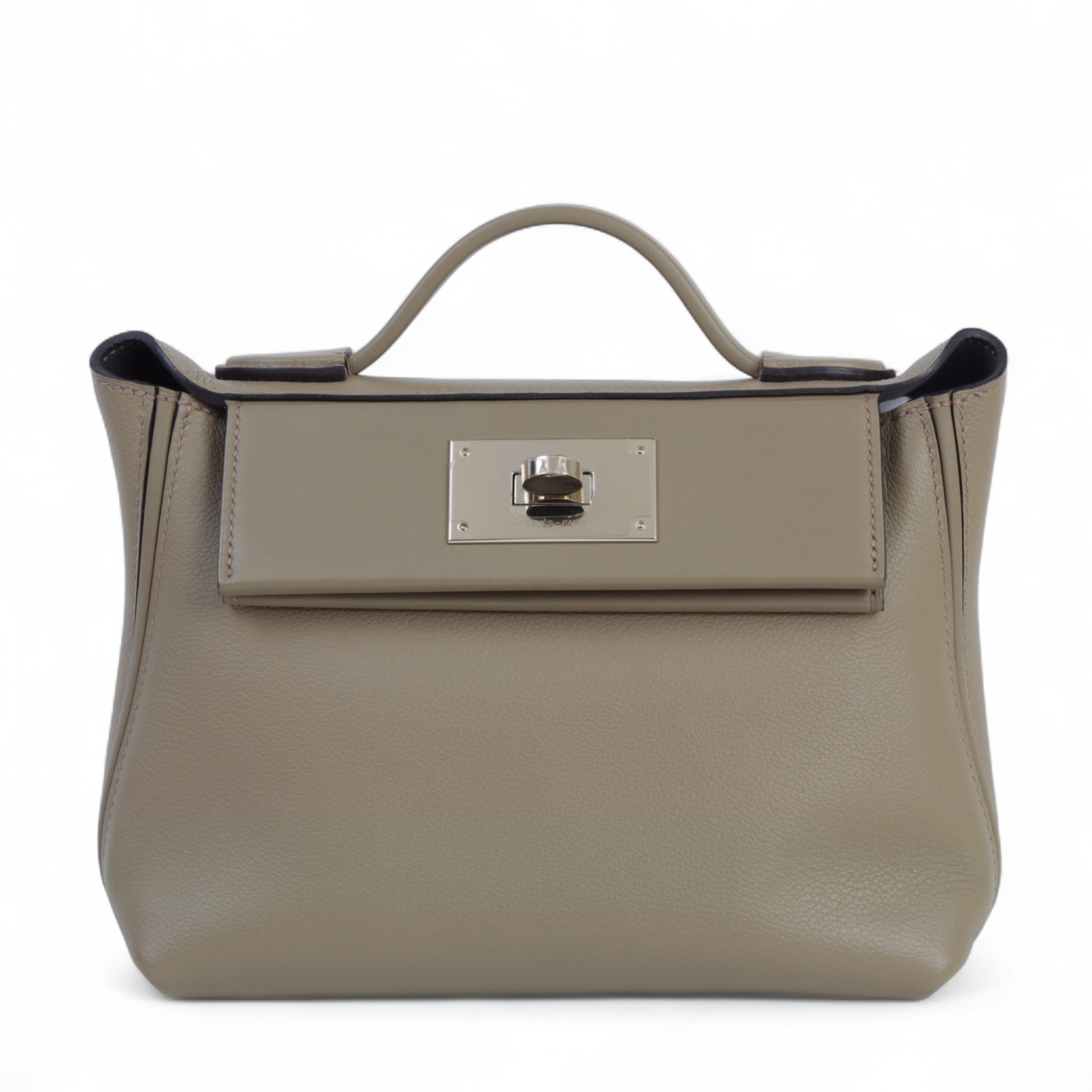 ランク A HERMÈS エルメス ヴァンキャトルミニ ベージュマルファ (8Q