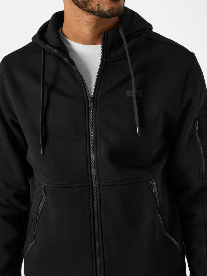 Joel Full-Zip Fleece Hoodie | GUESS Factory
