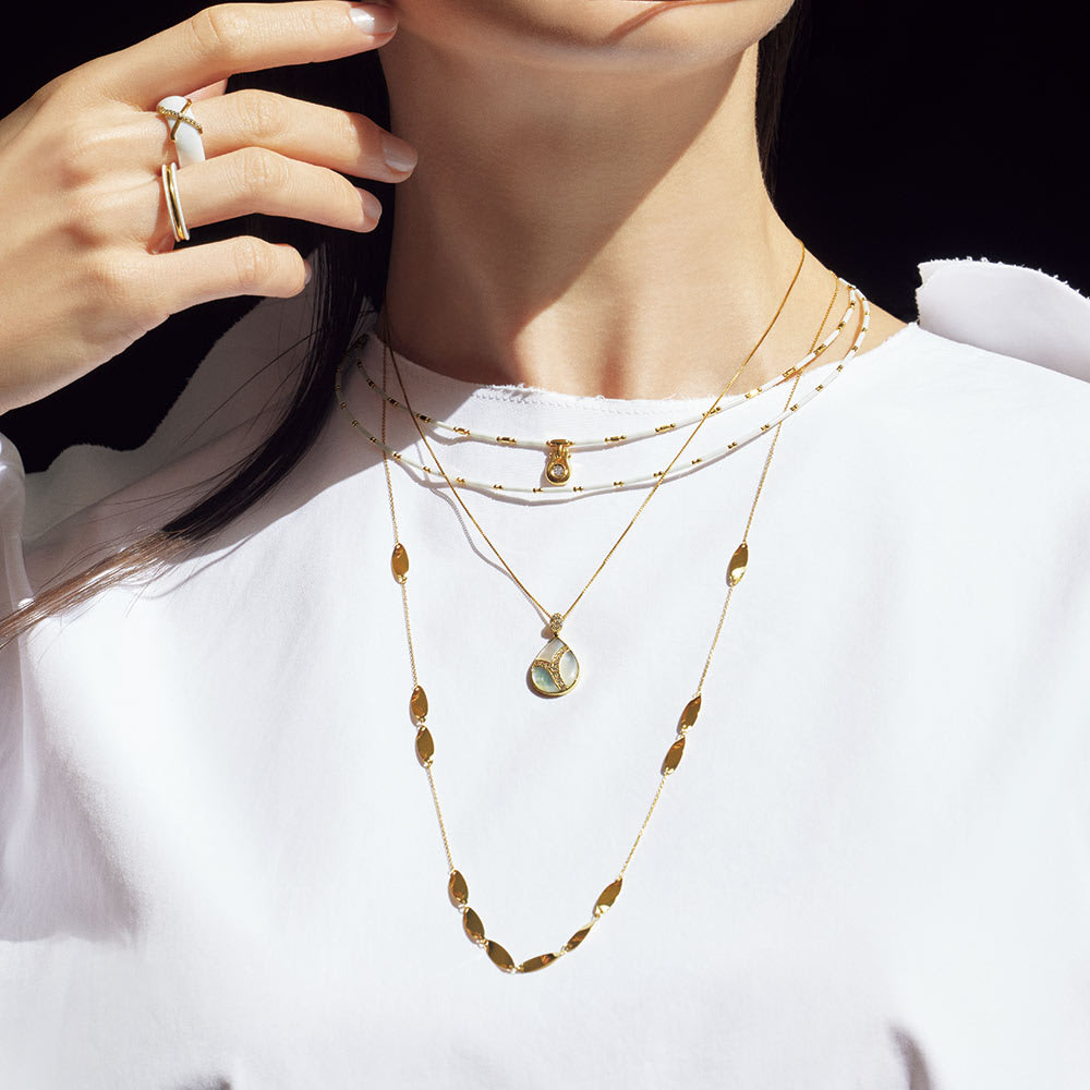 K18 セラミック デザインネックレス 通販 - ディノス