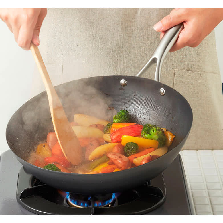 VitaCraft/ビタクラフト スーパー鉄 炒め鍋径28cm 通販 - ディノス