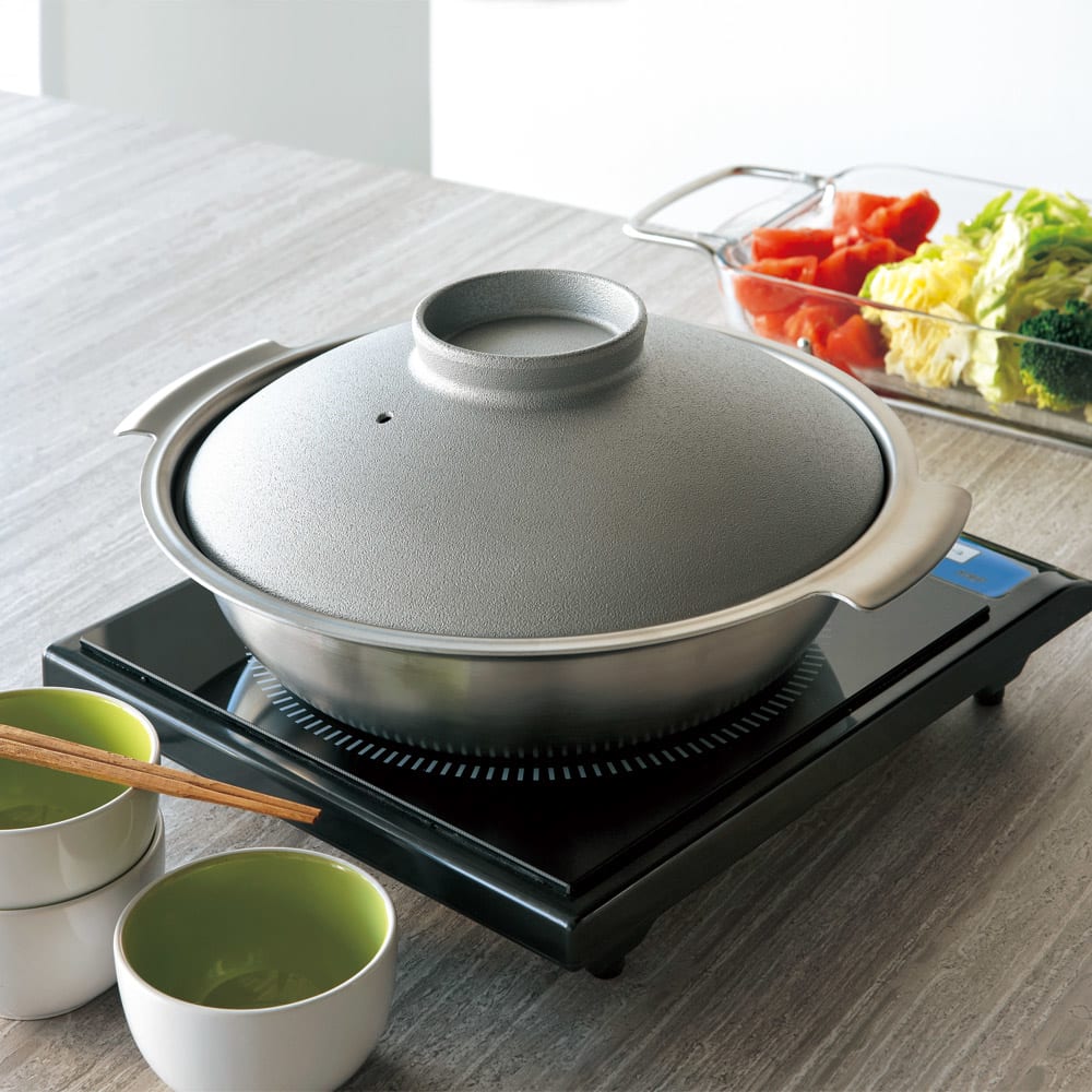 ステンレス3層鋼DONABE 土鍋24cm 通販 - ディノス