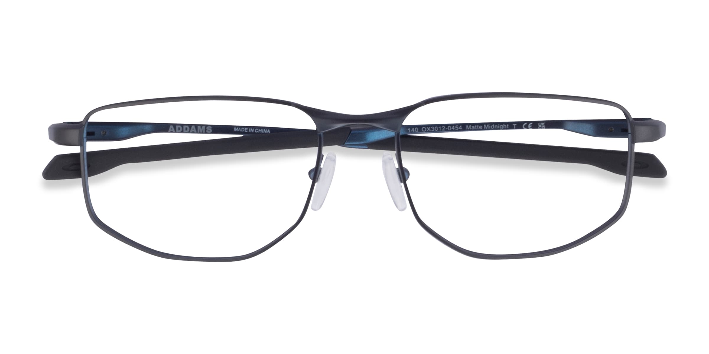 Oakley Addams - Rectangle Matte Dark Blue Frame Eyeglasses