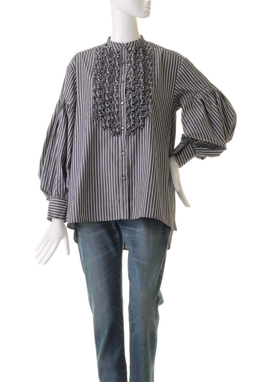 MARILYN MOON(マリリンムーン)｜モダンタックフリルワッシャーブラウス