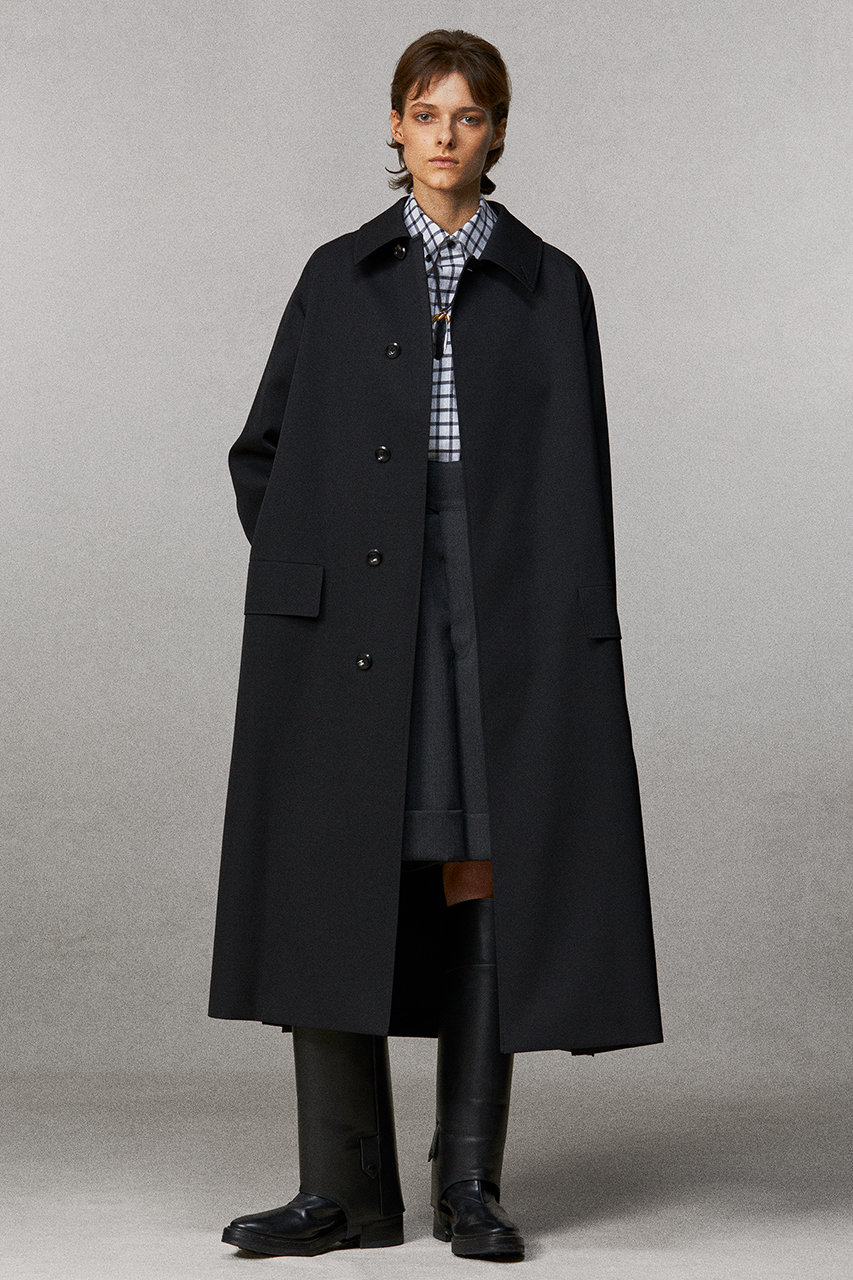 THE RERACS(ザ・リラクス)｜レイルウェイコート/ブラック の通販