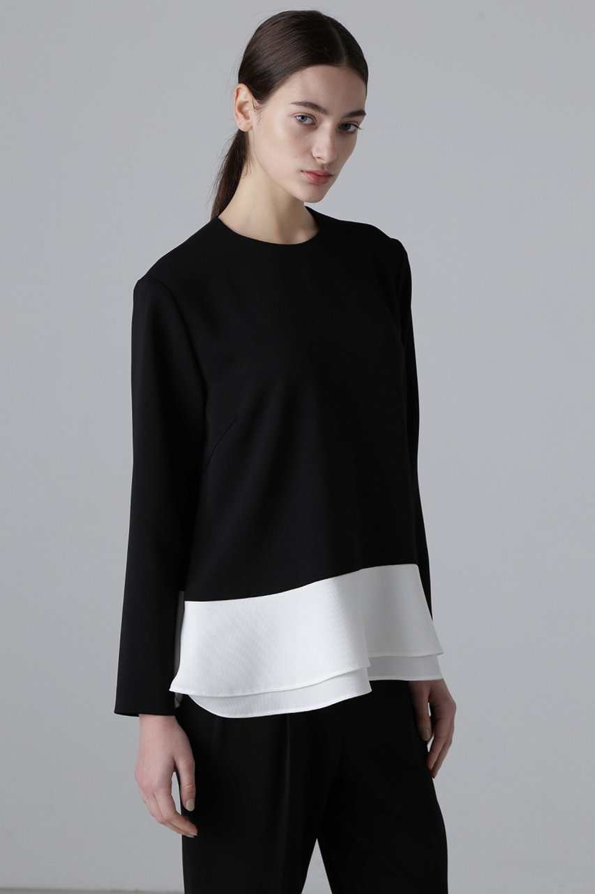 ADORE(アドーア)｜ドライミドルジョーゼットブラウス/ブラック の通販