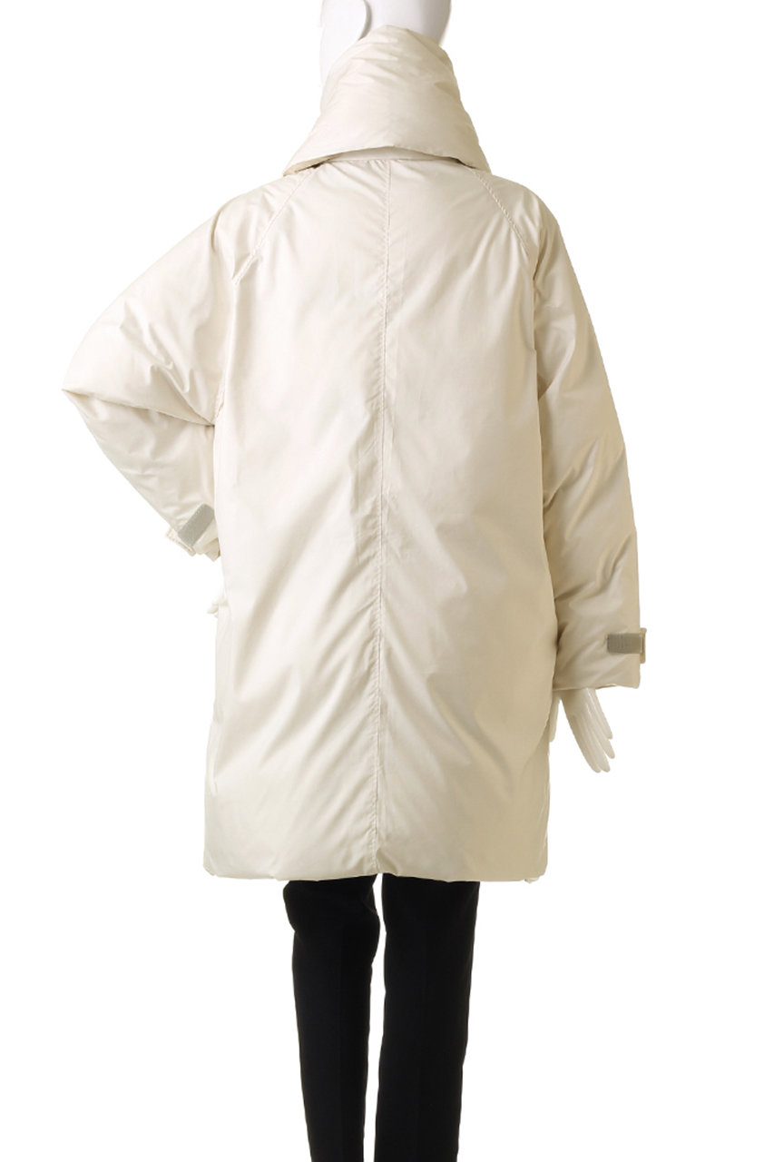 PLAIN PEOPLE(プレインピープル)｜マフラー付きダウンコート/ブラック