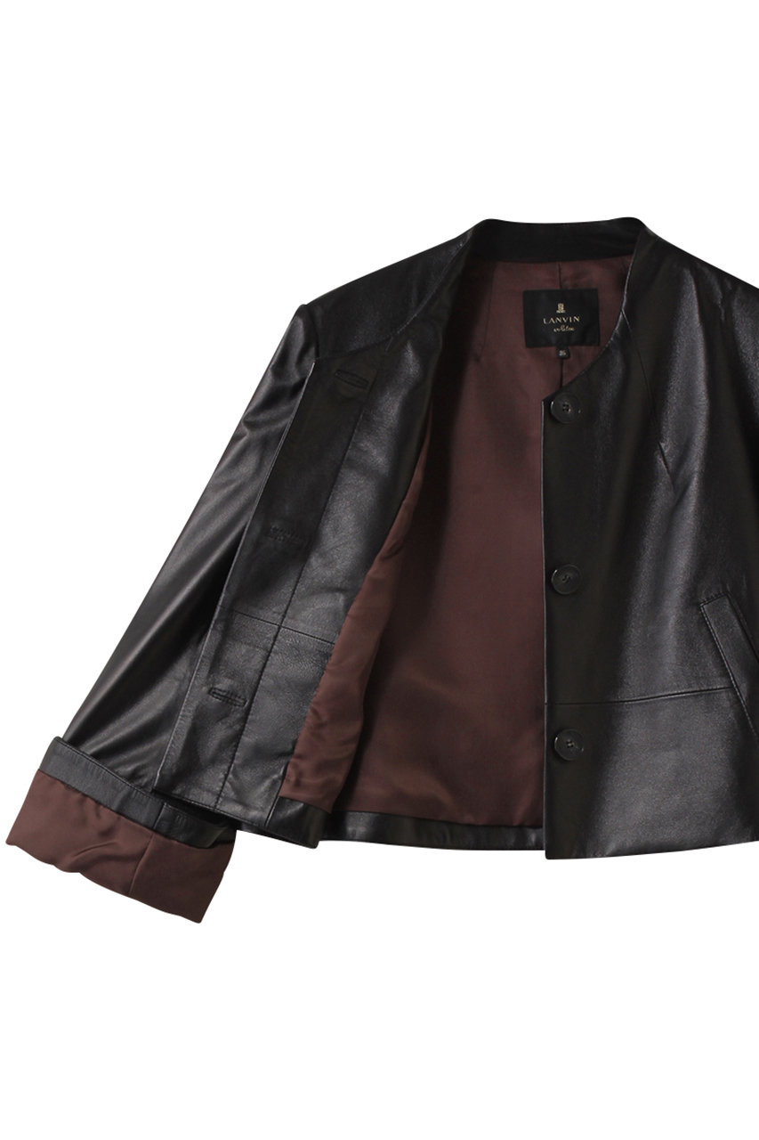 LANVIN en Bleu(ランバン オン ブルー)｜ラムレザーショートジャケット