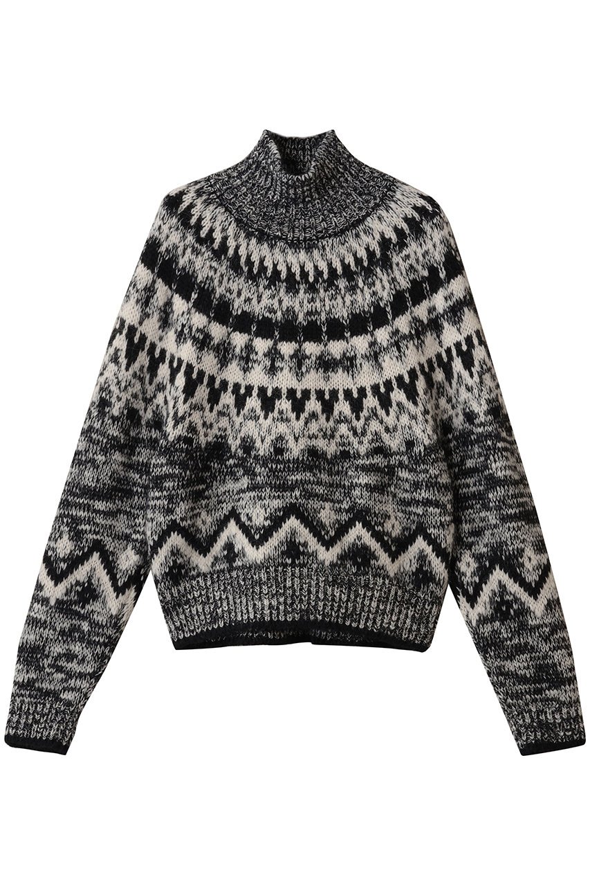 BATONER(バトナー)｜モヘア ノルディック タートルネック/ブラック の