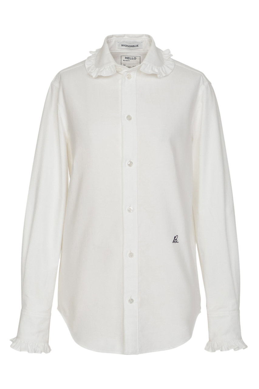 MADISONBLUE(マディソンブルー)｜ROUND COLLAR FRILL SH OX ラウンド