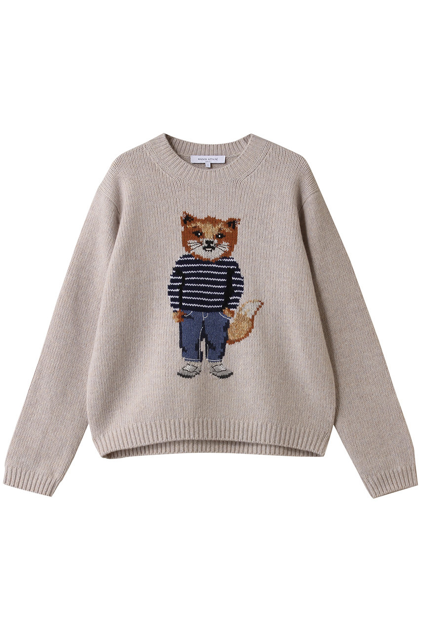 MAISON KITSUNE(メゾン キツネ)｜DRESSED FOX INTARSIA ウール