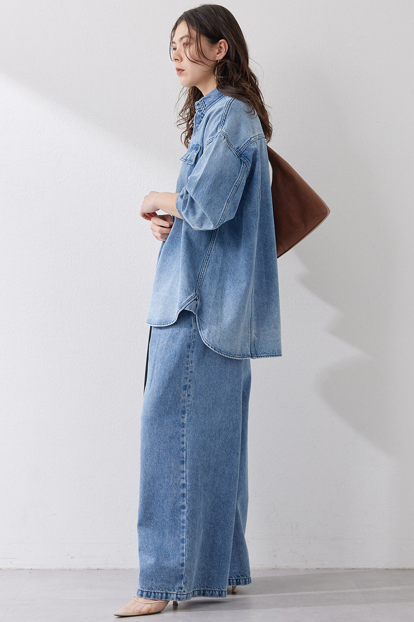 Whim Gazette(ウィム ガゼット)｜ドロップデニムシャツ/インディゴ