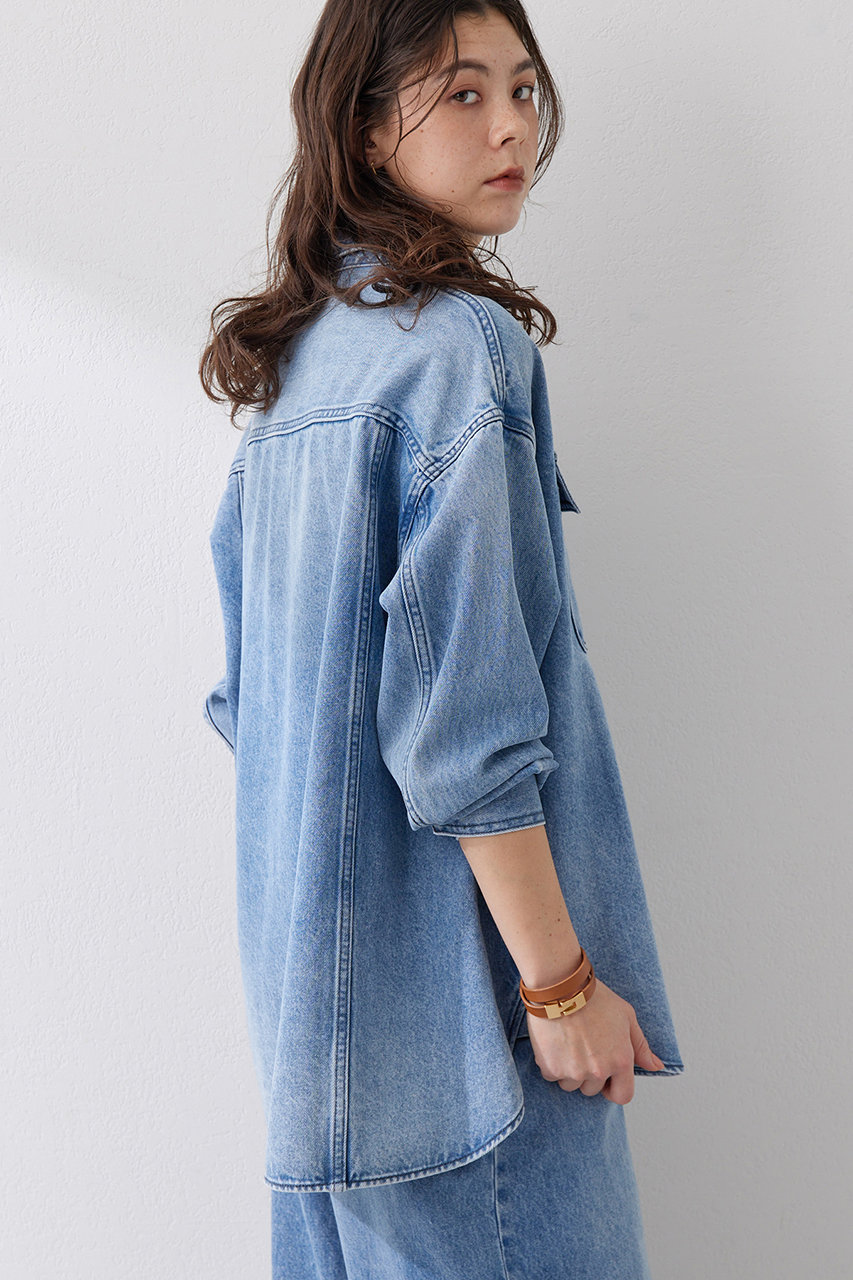 Whim Gazette(ウィム ガゼット)｜ドロップデニムシャツ/インディゴ