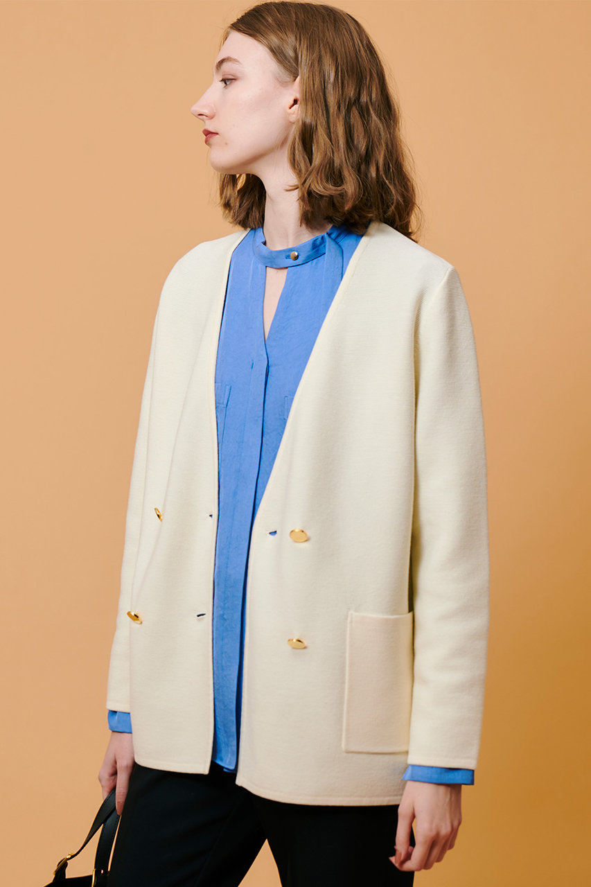 allureville(アルアバイル)｜セミダブルガーターニットジャケット