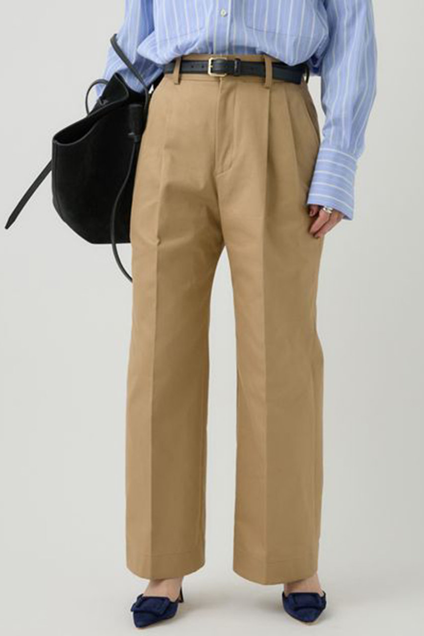 Chaos(カオス)｜2タックチーノパンツ/ベージュ の通販｜ELLESHOP