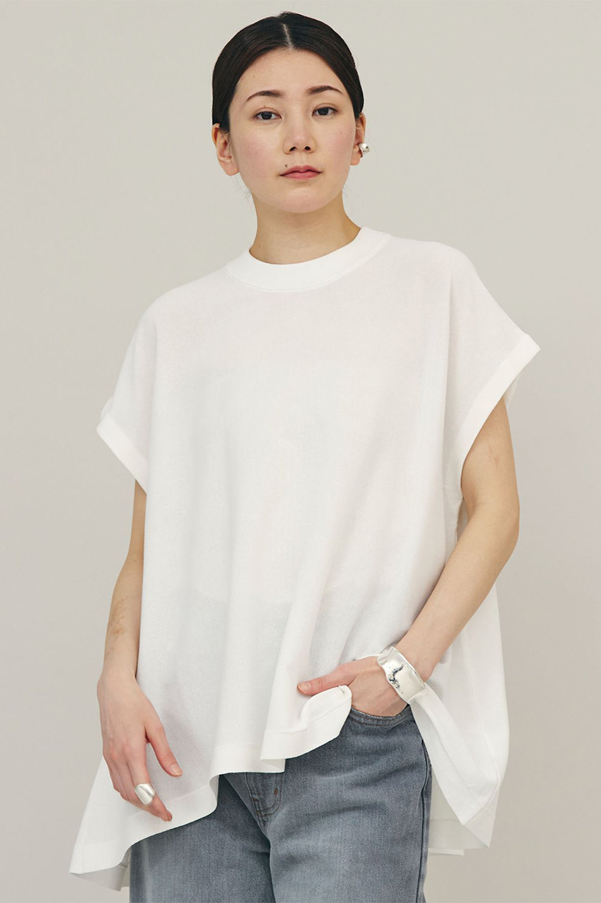 Curensology(カレンソロジー)｜ニットフレアトップス/ホワイト の通販