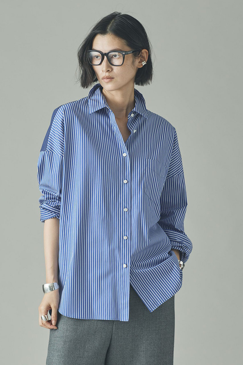 Curensology(カレンソロジー)｜〈&RC〉ビッグシャツコンビ/ネイビー の