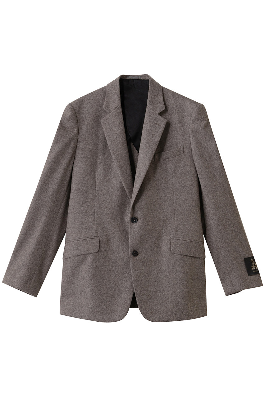 BLAMINK(ブラミンク)｜テーラード2ボタンジャケット/ミッドグレー の