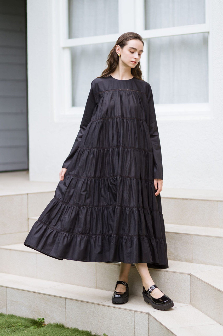 Merlette(マーレット)｜MAIDA COTTON LAWN ティアードマキシドレス