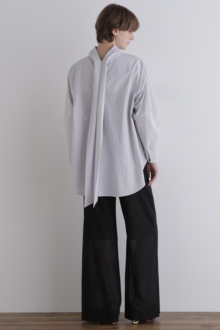 LE PHIL(ル フィル)｜SOLOTEXブロードボウタイブラウス/グレー の通販