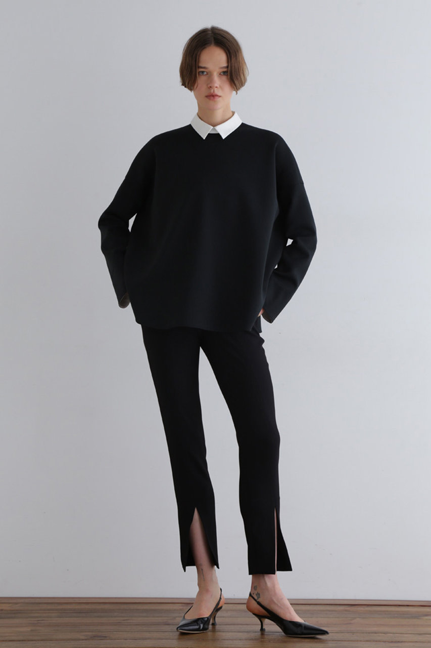 LE PHIL(ル フィル)｜スキューバダンボールブラウス/ブラック の通販