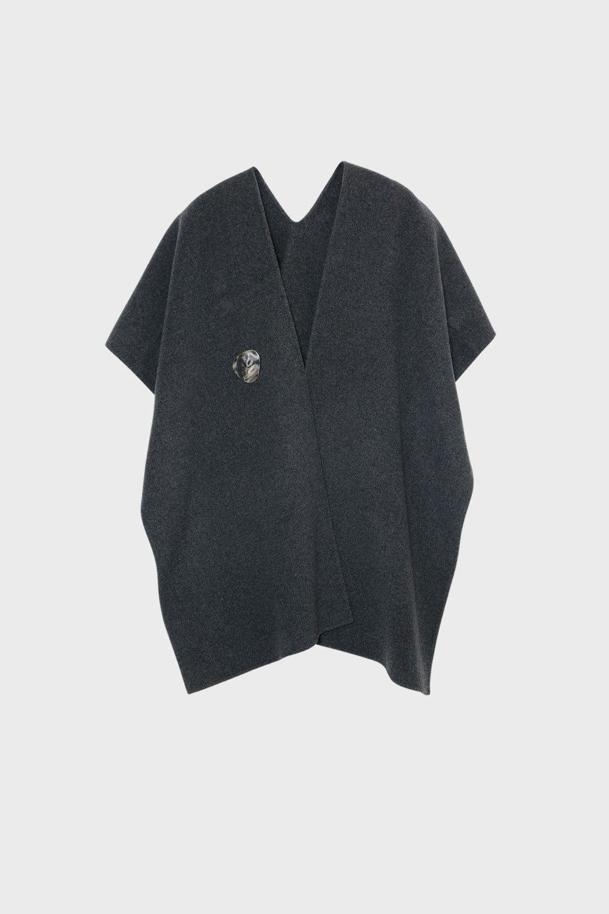 STUNNING LURE(スタニングルアー)｜ストールポンチョ/チャコールグレー