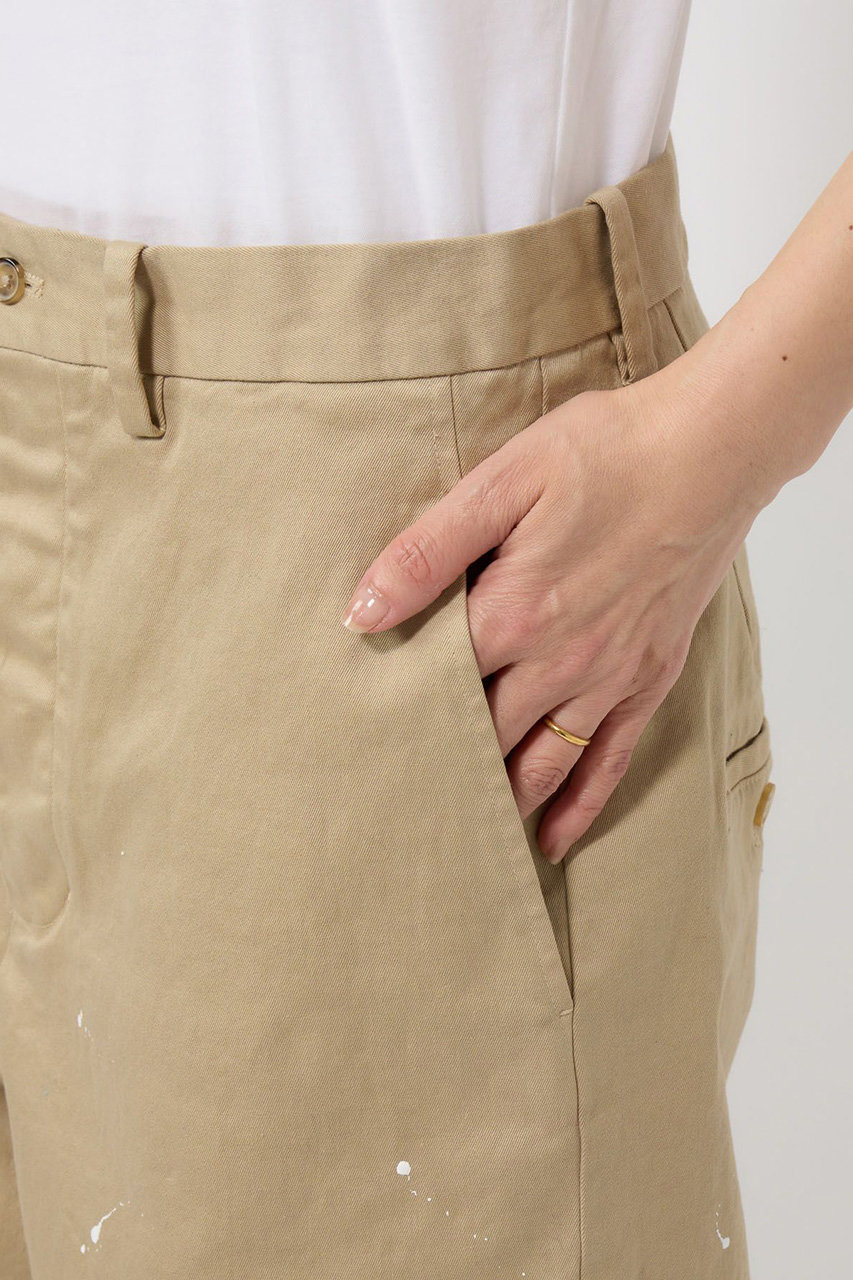 BRILL(ブリル)｜ペイントチノパンツ/ベージュ の通販｜ELLESHOP・(エル