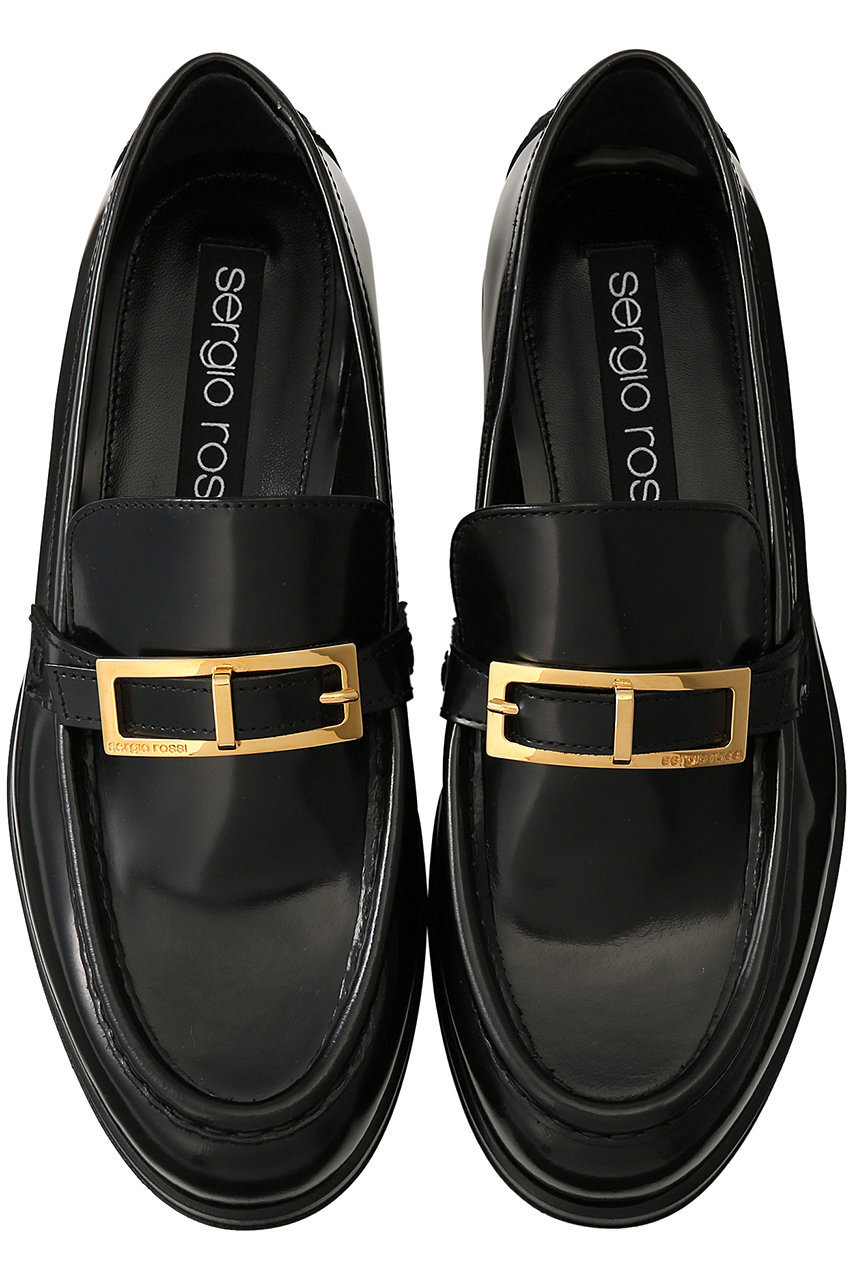 Sergio Rossi(セルジオ ロッシ)｜srNORA ローファー/ブラック の通販
