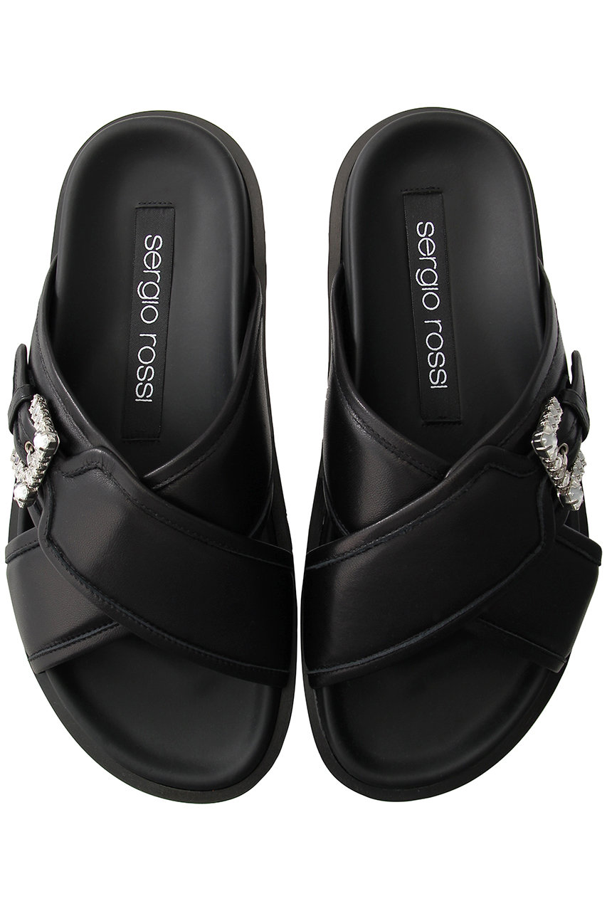 Sergio Rossi(セルジオ ロッシ)｜srTWENTY BUCKLE フラットサンダル