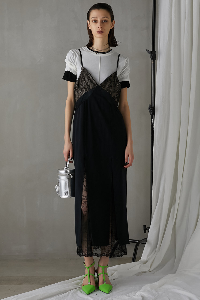 専用です！IKUKO イクコ ブラックレースキャミソールワンピース