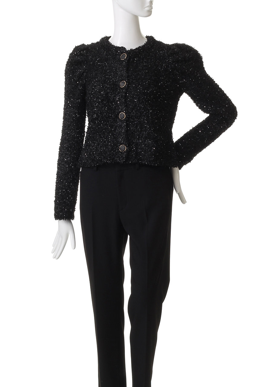 CORCOVADO(コルコバード)｜ファンシーヤーンカーディガン/ブラック の