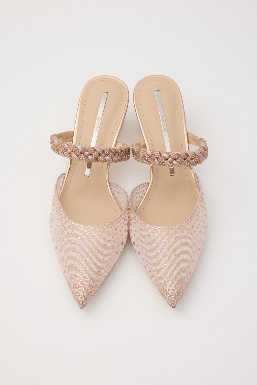 STACCATO(スタッカート)｜デリルヌーディークリアミュール/ピンク の