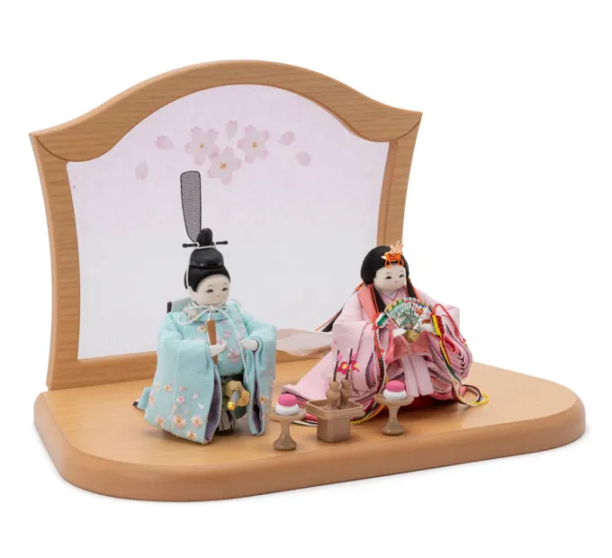 雛人形「雛道具 高坏三宝 ミニ（ナチュラル）」｜雛人形の通販 ふらここ