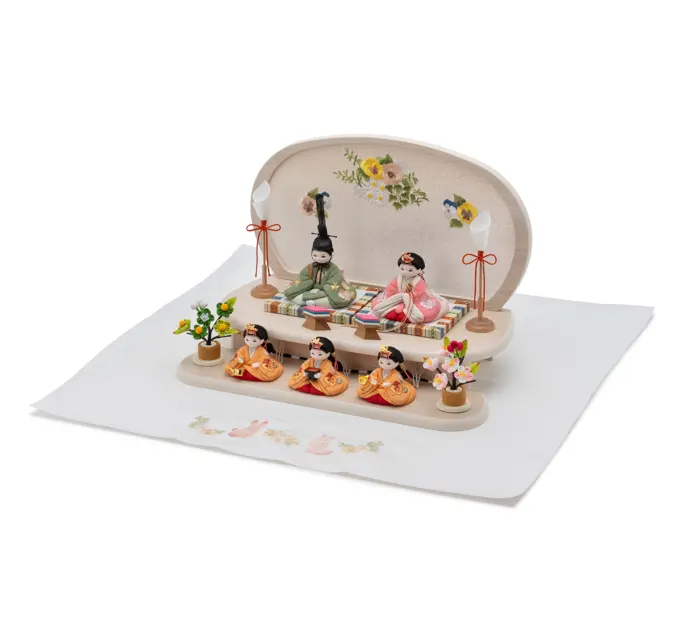 雛人形「うさぎ刺繍 クロス」｜雛人形の通販 ふらここ