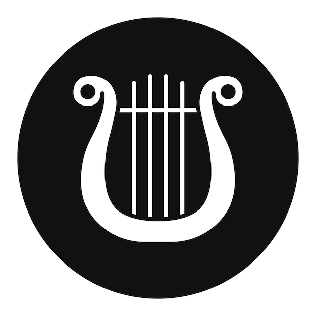 Lyre icon | Premium Vector
